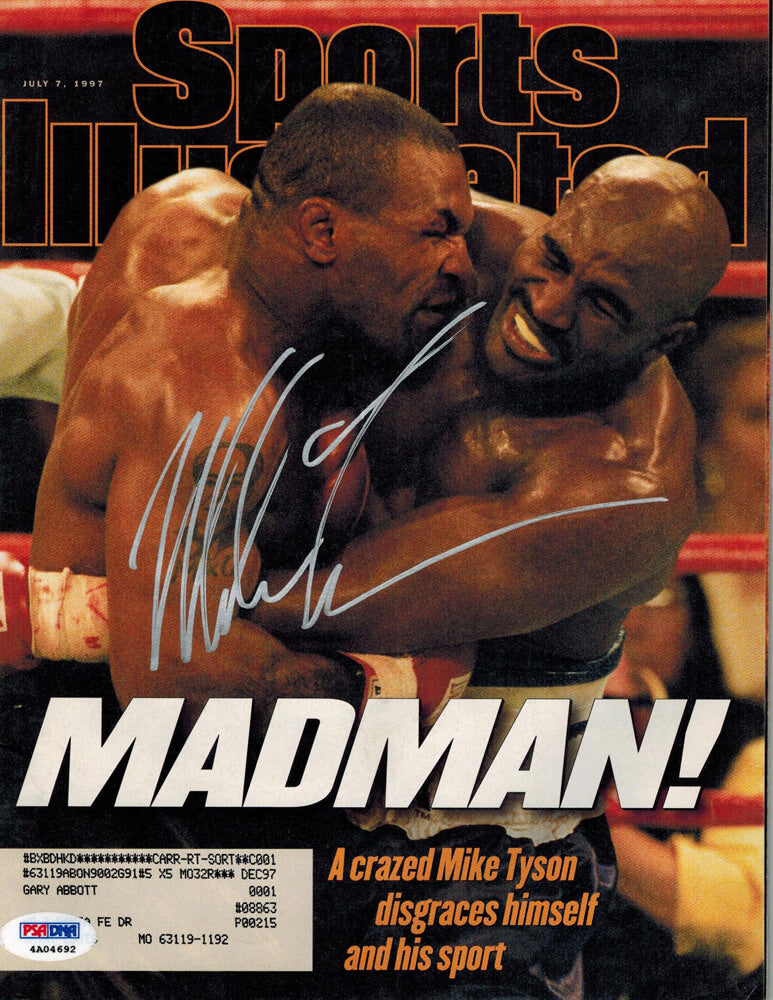 Mike Tyson Signed "Mad Man" Sports Illustrated  7/7/97 - TYSMAG501 - Mike Tyson Signed "Mad Man" Sports Illustrated 7/7/97 product image