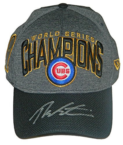 Theo Epstein Signed Chicago Cubs 2016 World Series Champions New Era Locker Room Hat - EPSHAT100 - Theo Epstein Signed Chicago Cubs 2016 World Series Champions New Era Locker Room Hat product image