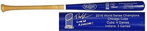 Theo Epstein Signed Louisville Slugger Chicago Cubs 2016 World Series Champion Blue Dipped Bat w/Curse Reversed - EPSBAT100 - Theo Epstein Signed Louisville Slugger Chicago Cubs 2016 World Series Champion Blue Dipped Bat w/Curse Reversed product image