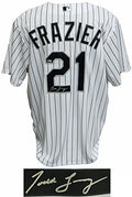 Todd Frazier Signed Chicago White Sox White Pinstripe Majestic Replica Jersey - FRAJRY100 - Todd Frazier Signed Chicago White Sox White Pinstripe Majestic Replica Jersey product image