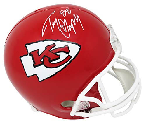 Tony Gonzalez Signed Kansas City Chiefs Riddell Full Size Replica Helmet (JSA) - GONREP301 - Tony Gonzalez Signed Kansas City Chiefs Riddell Full Size Replica Helmet (JSA) product image