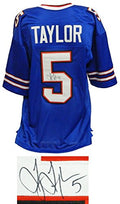 Tyrod Taylor Signed Blue Custom Football Jersey - TAYJRY310 - Tyrod Taylor Signed Blue Custom Football Jersey product image