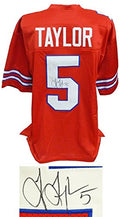 Tyrod Taylor Signed Red Custom Football Jersey - TAYJRY311 - Tyrod Taylor Signed Red Custom Football Jersey product image
