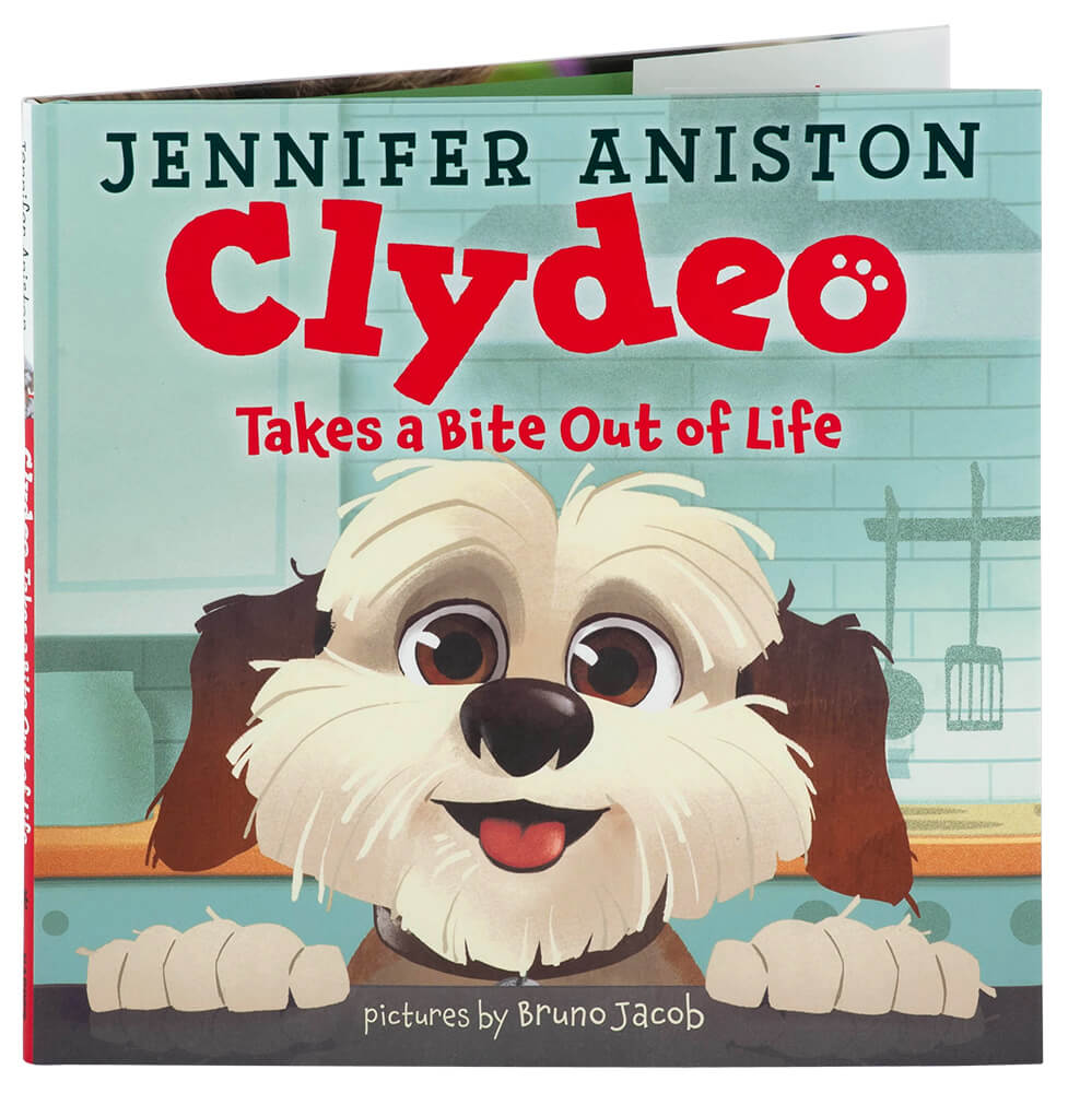 Clydeo Takes a Bite Out of Life Hardcover Book By Jennifer Aniston - UBKANI600 - Clydeo Takes a Bite Out of Life Hardcover Book By Jennifer Aniston product image