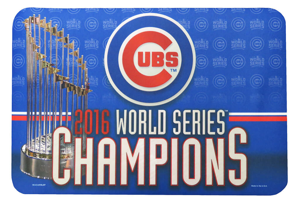 Chicago Cubs 2016 World Series Champions Floor Matte - Welcome Doormat - UFLRMAT20 - Chicago Cubs 2016 World Series Champions Floor Matte - Welcome Doormat product image