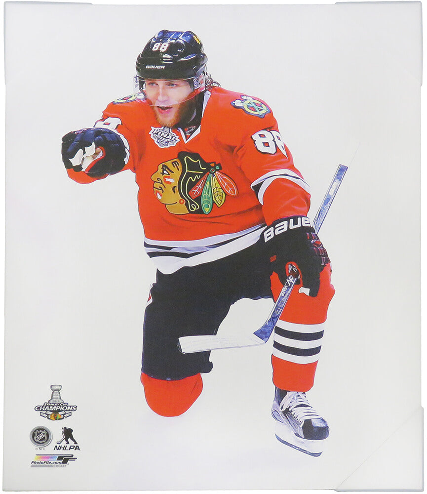 Patrick Kane Chicago Blackhawks 2015 Stanley Cup Finals Goal Celebration 20x24 Canvas - UFRKAN400 - Patrick Kane Chicago Blackhawks 2015 Stanley Cup Finals Goal Celebration 20x24 Canvas product image