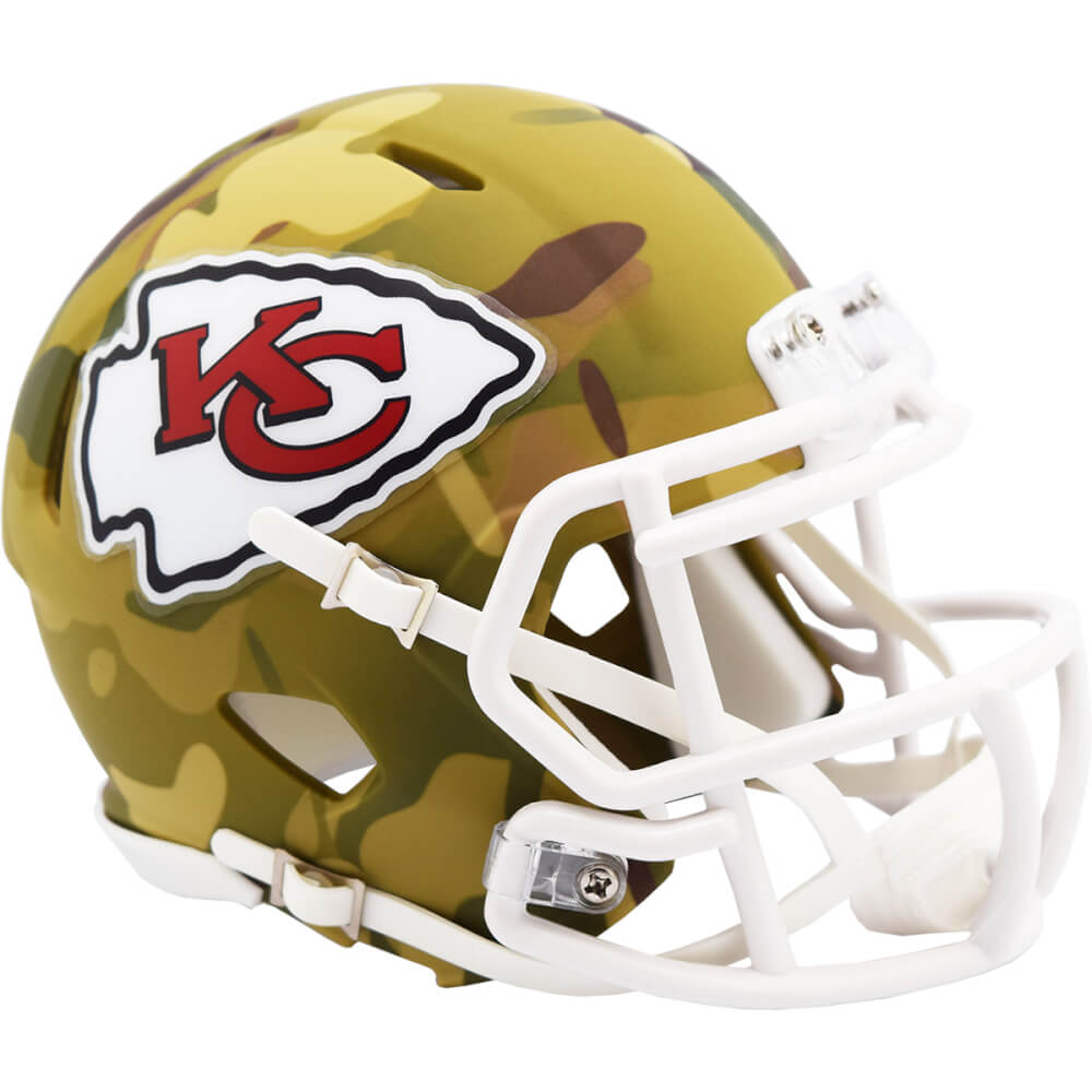 Kansas City Chiefs Camo Riddell Speed Mini Football Helmet - UHMCHI607 - Kansas City Chiefs Camo Riddell Speed Mini Football Helmet product image