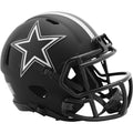 Dallas Cowboys Eclipse Black Matte Riddell Speed Mini Football Helmet - UHMCOW608 - Dallas Cowboys Eclipse Black Matte Riddell Speed Mini Football Helmet product image