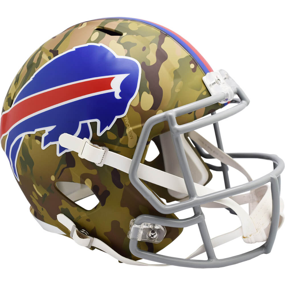 Buffalo Bills Camo Riddell Full Size Speed Replica Football Helmet - UHRBIL607 - Buffalo Bills Camo Riddell Full Size Speed Replica Football Helmet product image
