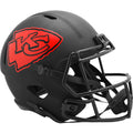 Kansas City Chiefs Eclipse Black Matte Riddell Full Size Speed Replica Football Helmet - UHRCHI605 - Kansas City Chiefs Eclipse Black Matte Riddell Full Size Speed Replica Football Helmet product image