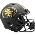 San Francisco 49ers Eclipse Black Matte Riddell Full Size Speed Replica Football Helmet - UHRFOR603 - San Francisco 49ers Eclipse Black Matte Riddell Full Size Speed Replica Football Helmet product image