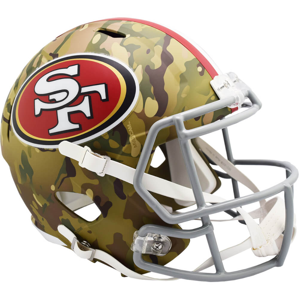 San Francisco 49ers Camo Riddell Full Size Speed Replica Football Helmet - UHRFOR606 - San Francisco 49ers Camo Riddell Full Size Speed Replica Football Helmet product image