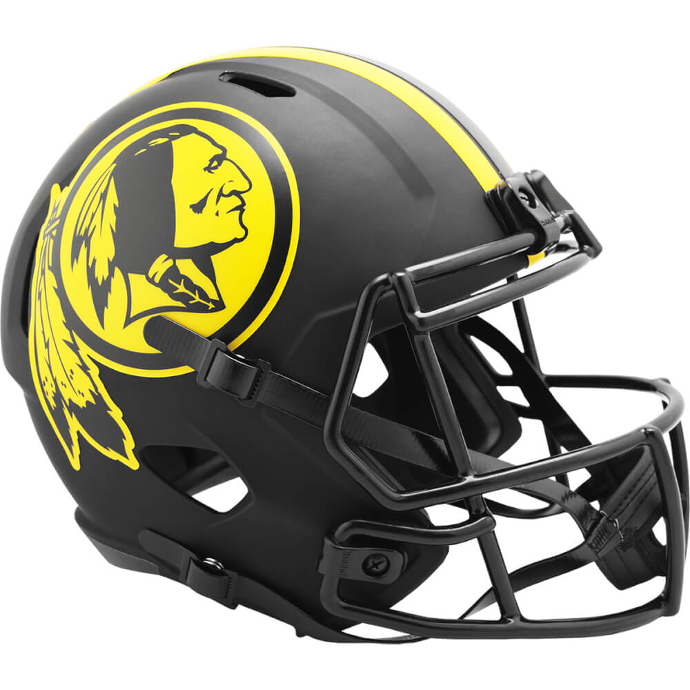 Washington Redskins Eclipse Black Matte Riddell Full Size Speed Replica Football Helmet - UHRRED604 - Washington Redskins Eclipse Black Matte Riddell Full Size Speed Replica Football Helmet product image