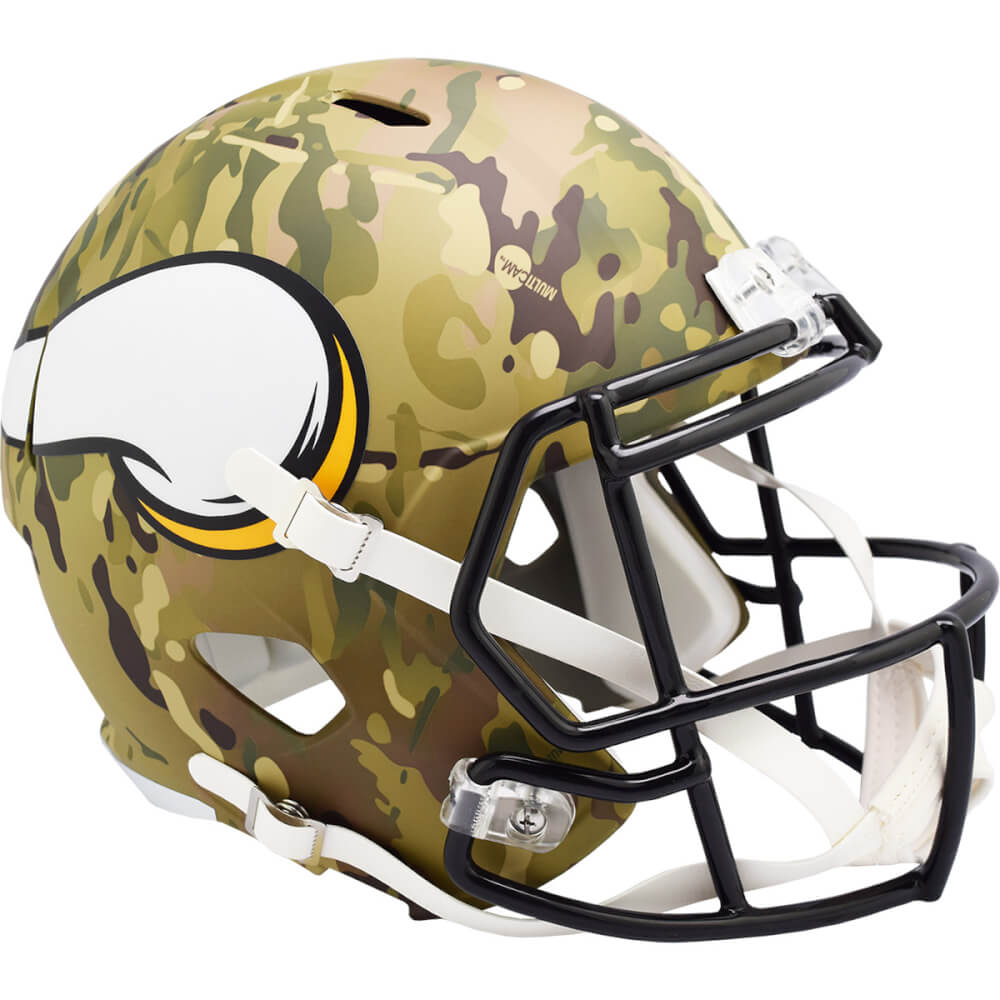 Minnesota Vikings Camo Riddell Full Size Speed Replica Football Helmet - UHRVIK605 - Minnesota Vikings Camo Riddell Full Size Speed Replica Football Helmet product image