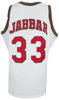 Kareem Abdul Jabbar Milwaukee Bucks White 1971-72 Mitchell & Ness (M&N) NBA Swingman Basketball Jersey (Size L) - UJYJAB601 - Kareem Abdul Jabbar Milwaukee Bucks White 1971-72 Mitchell & Ness (M&N) NBA Swingman Basketball Jersey (Size L) product image