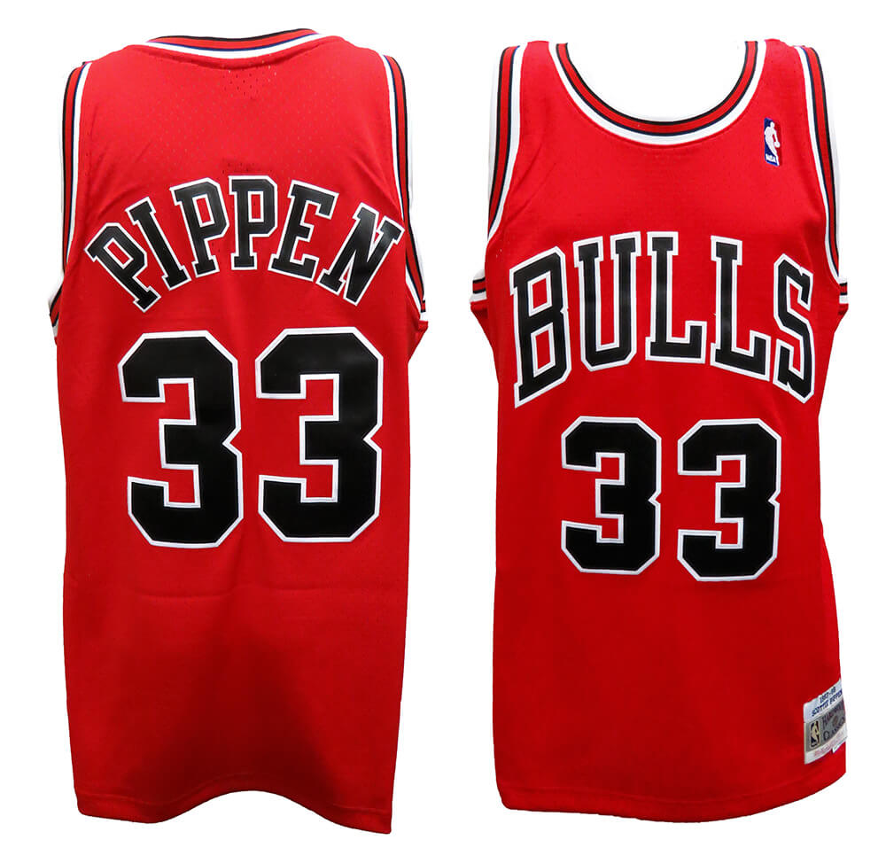 Scottie Pippen Chicago Bulls Red Mitchell & Ness NBA Swingman Basketball Jersey (Size X-Large) - UJYPIP601 - Scottie Pippen Chicago Bulls Red Mitchell & Ness NBA Swingman Basketball Jersey (Size X-Large) product image