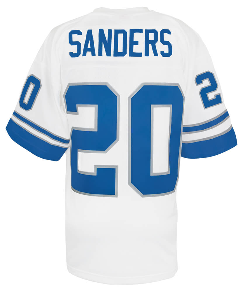 Barry Sanders Detroit Lions 1996 White Throwback NFL Legacy Football Jersey (Size X-Large) - UJYSAN611 - Barry Sanders Detroit Lions 1996 White Throwback NFL Legacy Football Jersey (Size X-Large) product image