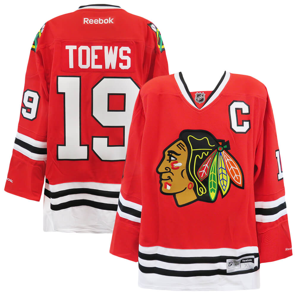 Jonathan Toews Blackhawks Red Reebok Premier Jersey - (Size XL) - UJYTOE600 - Jonathan Toews Blackhawks Red Reebok Premier Jersey - (Size XL) product image