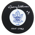 Norm Ullman Signed Toronto Maple Leafs Logo Hockey Puck w/HOF 1982 - ULLPUC401 - Norm Ullman Signed Toronto Maple Leafs Logo Hockey Puck w/HOF 1982 product image