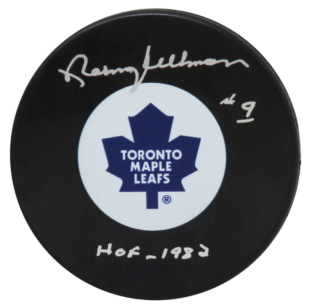 Norm Ullman Signed Toronto Maple Leafs Hockey Puck w/HOF 1982 - ULLPUC403 - Norm Ullman Signed Toronto Maple Leafs Hockey Puck w/HOF 1982 product image