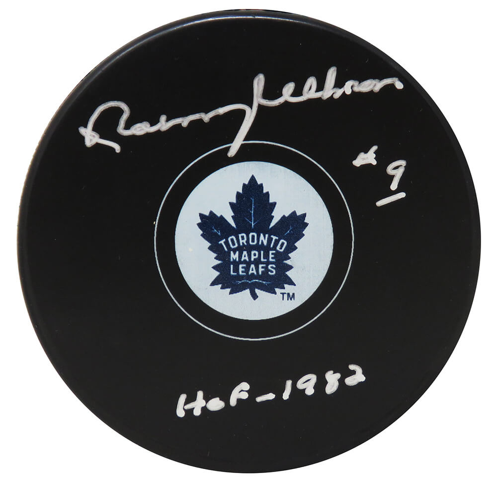 Norm Ullman Signed Maple Leafs Hockey Puck w/HOF 1982 - ULLPUC404 - Norm Ullman Signed Maple Leafs Hockey Puck w/HOF 1982 product image
