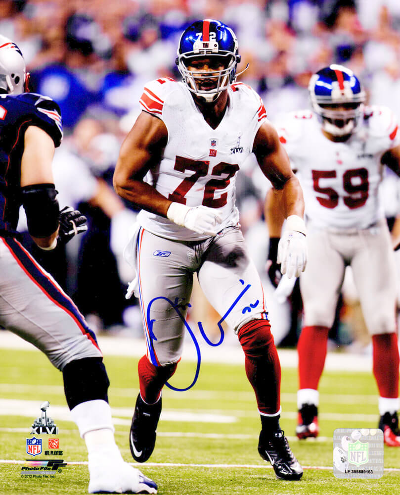Osi Umenyiora Signed New York Giants Super Bowl XLV 8x10 Photo - UME08P300 - Osi Umenyiora Signed New York Giants Super Bowl XLV 8x10 Photo product image