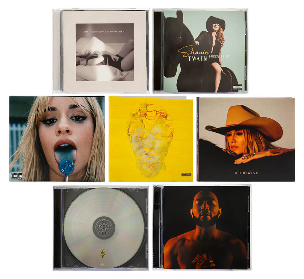 Lot of 8 NEW Unsealed CD's  - Taylor Swift, Ed Sheeran, Shania Twain, John Legend, Kelly Clarkson, J.Balvin (+2 More) - UNCDLT600 - Lot of 8 NEW Unsealed CD's - Taylor Swift, Ed Sheeran, Shania Twain, John Legend, Kelly Clarkson, J.Balvin (+2 More) product image