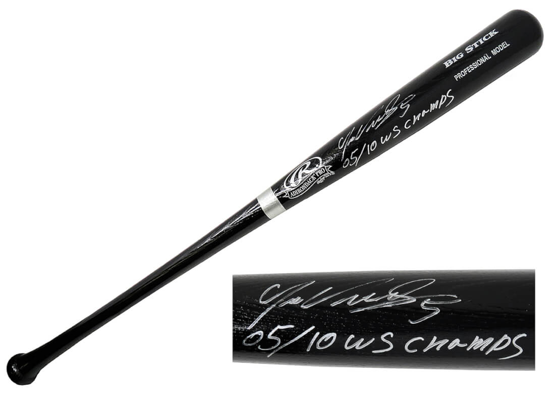 Juan Uribe Signed Rawlings Black Big Stick Baseball Bat w/05,10 WS Champs - URIBAT100 - Juan Uribe Signed Rawlings Black Big Stick Baseball Bat w/05,10 WS Champs product image