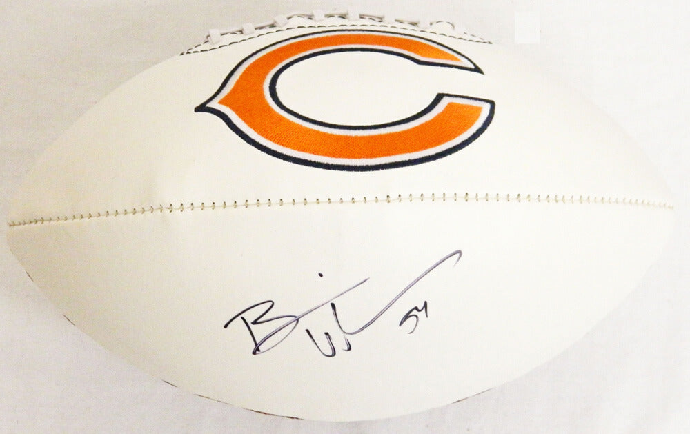 Brian Urlacher Signed Bears Logo Football - URLFTB301 - Brian Urlacher Signed Bears Logo Football product image
