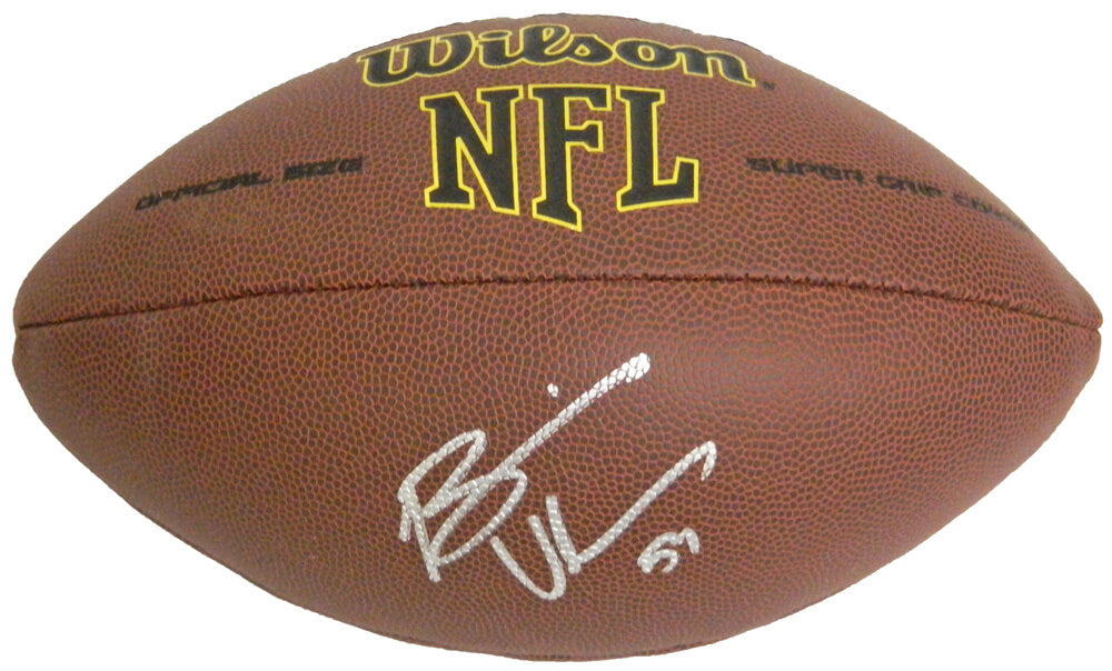 Brian Urlacher Signed Wilson NFL Super Grip Full-Size Football - URLFTB303 - Brian Urlacher Signed Wilson NFL Super Grip Full-Size Football product image