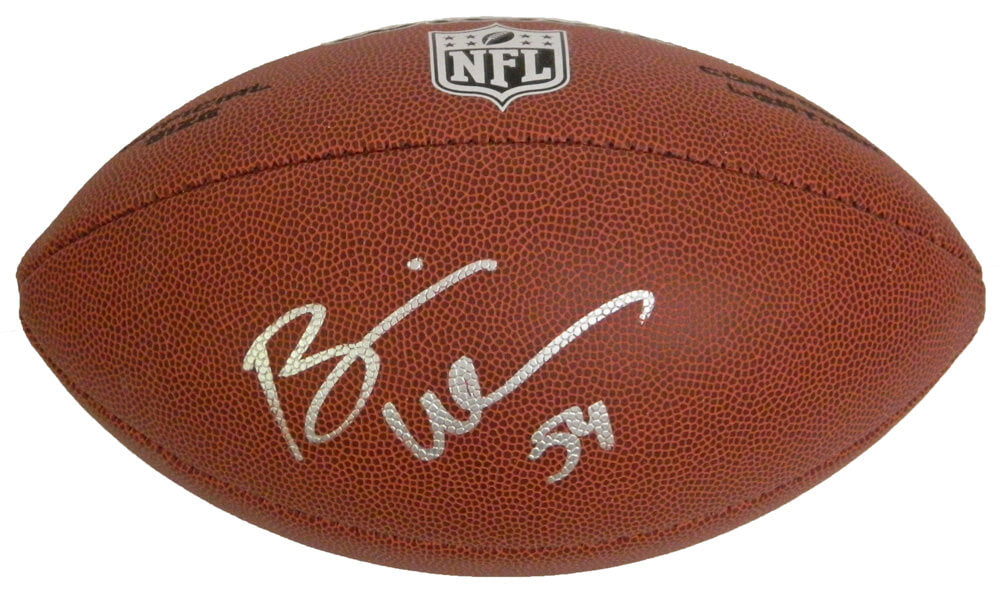 Brian Urlacher Signed Wilson NFL Full-Size Football - URLFTB305 - Brian Urlacher Signed Wilson NFL Full-Size Football product image