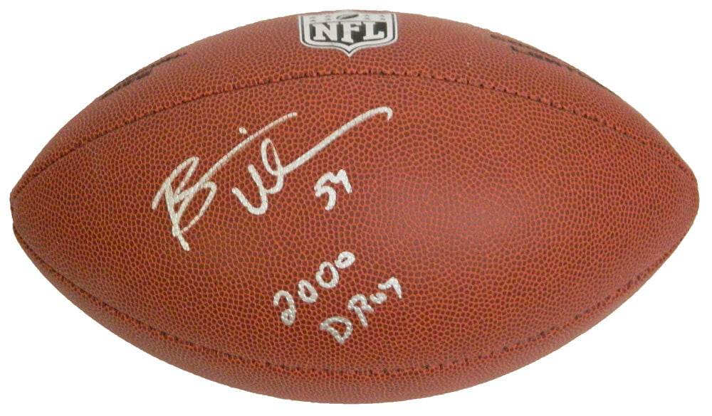 Brian Urlacher Signed Wilson NFL Full-Size Football w/2000 DROY - URLFTB306 - Brian Urlacher Signed Wilson NFL Full-Size Football w/2000 DROY product image