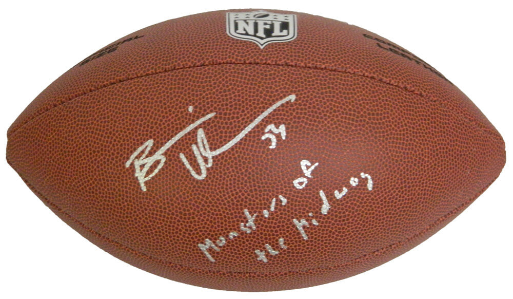 Brian Urlacher Signed Wilson NFL Full-Size Football w/Monsters of the Midway - URLFTB308 - Brian Urlacher Signed Wilson NFL Full-Size Football w/Monsters of the Midway product image