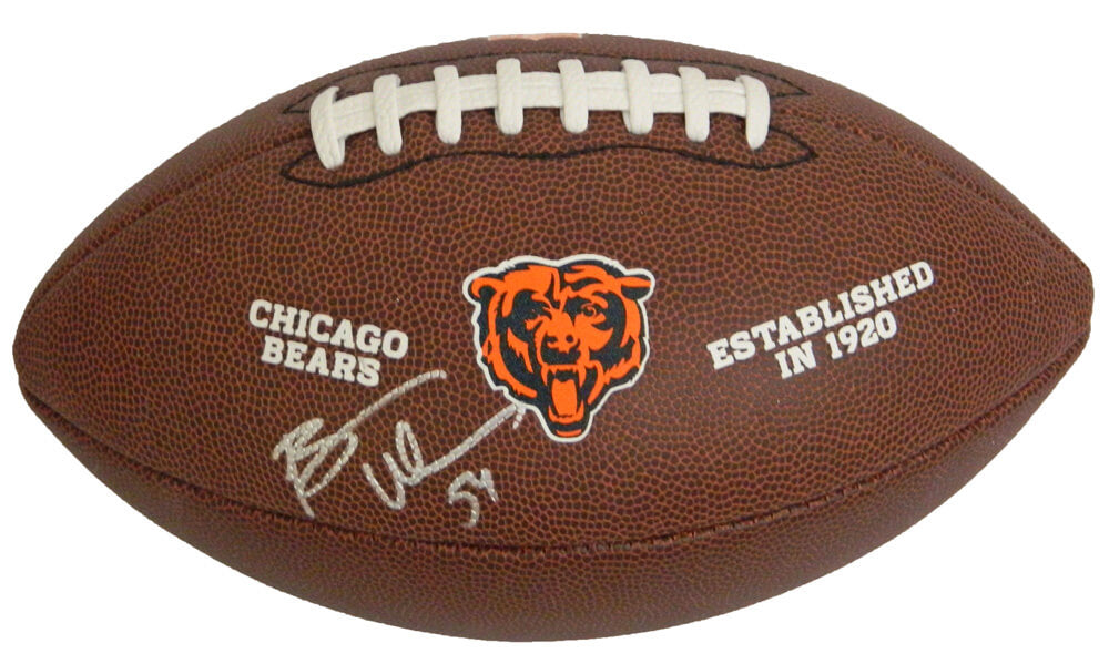 Brian Urlacher Signed Chicago Bears Wilson NFL Logo Football - URLFTB309 - Brian Urlacher Signed Chicago Bears Wilson NFL Logo Football product image