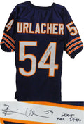 Brian Urlacher Signed Navy Custom Jersey w/2005 NFL DPOY - URLJRY301 - Brian Urlacher Signed Navy Custom Jersey w/2005 NFL DPOY product image