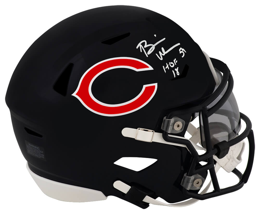 Brian Urlacher Signed Chicago Bears Riddell Mid-Size (MIDI) SpeedFlex Helmet w/HOF'18 - URLMID300 - Brian Urlacher Signed Chicago Bears Riddell Mid-Size (MIDI) SpeedFlex Helmet w/HOF'18 product image