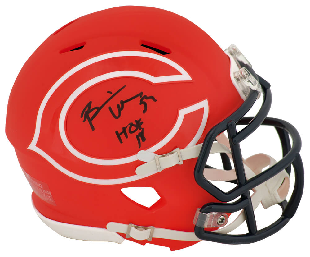 Brian Urlacher Signed Chicago Bears AMP Riddell Speed Mini Helmet w/HOF'18 - URLMIN309 - Brian Urlacher Signed Chicago Bears AMP Riddell Speed Mini Helmet w/HOF'18 product image