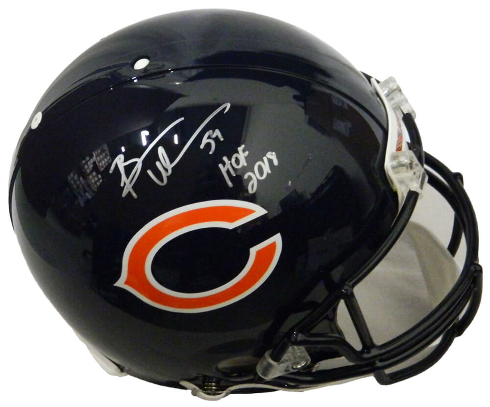 Brian Urlacher Signed Chicago Bears Riddell Authentic Proline Helmet w/HOF 2018 - URLPRO304 - Brian Urlacher Signed Chicago Bears Riddell Authentic Proline Helmet w/HOF 2018 product image