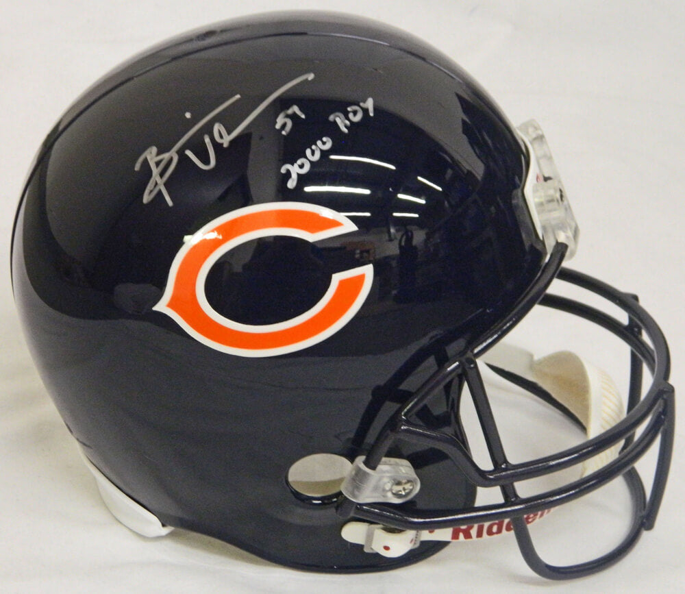Brian Urlacher Signed Bears Riddell Full-Size Replica Helmet w/2000 ROY - URLREP301 - Brian Urlacher Signed Bears Riddell Full-Size Replica Helmet w/2000 ROY product image
