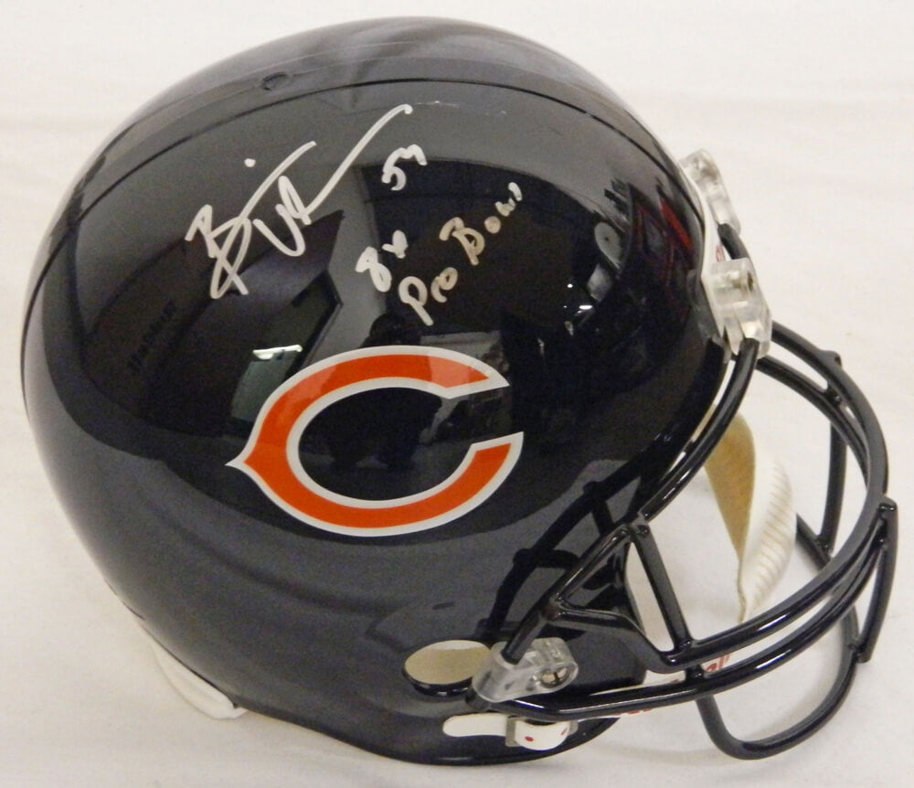 Brian Urlacher Signed Bears Riddell Full-Size Replica Helmet w/8x Pro Bowl - URLREP305 - Brian Urlacher Signed Bears Riddell Full-Size Replica Helmet w/8x Pro Bowl product image