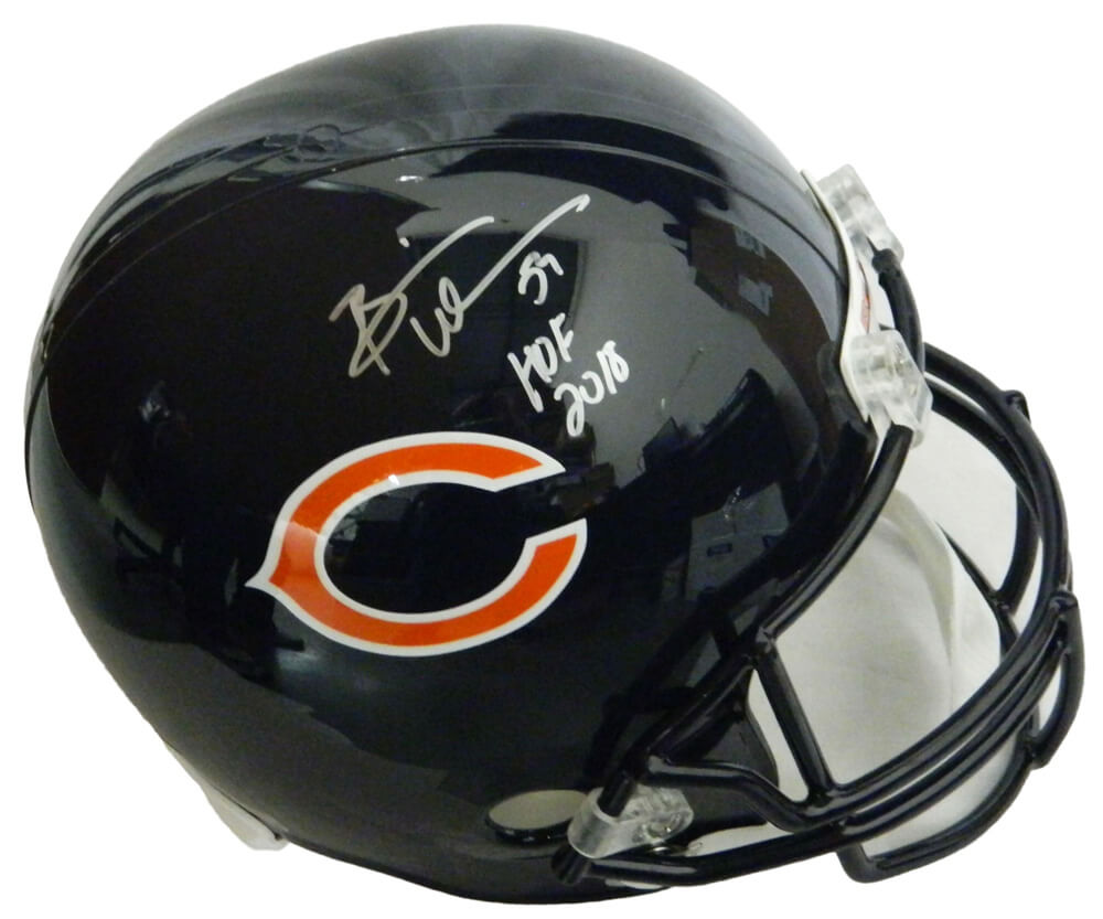 Brian Urlacher Signed Chicago Bears Riddell Full-Size Replica Helmet w/HOF 2018 - URLREP308 - Brian Urlacher Signed Chicago Bears Riddell Full-Size Replica Helmet w/HOF 2018 product image