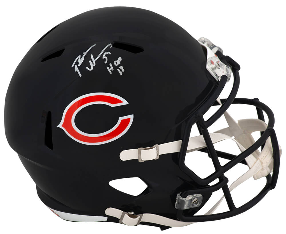 Brian Urlacher Signed Chicago Bears Riddell Full Size Speed Replica Helmet w/HOF'18 - URLREP311 - Brian Urlacher Signed Chicago Bears Riddell Full Size Speed Replica Helmet w/HOF'18 product image