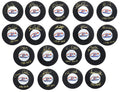1980 USA Hockey 'Miracle On Ice' Team Signed Individual USA Hockey Logo Hockey Puck Set (18 - Pucks) - USAPUC401 - 1980 USA Hockey 'Miracle On Ice' Team Signed Individual USA Hockey Logo Hockey Puck Set (18 - Pucks) product image