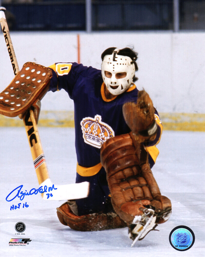 Rogie Vachon Signed Los Angeles Kings Goalie Save 8x10 Photo w/HOF'16 - VAC08P401 - Rogie Vachon Signed Los Angeles Kings Goalie Save 8x10 Photo w/HOF'16 product image