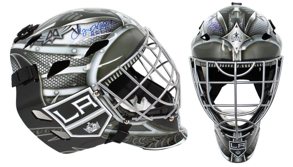 Rogie Vachon Signed Los Angeles Kings Replica Hockey Goalie Mask w/HOF'16 - VACMAS401 - Rogie Vachon Signed Los Angeles Kings Replica Hockey Goalie Mask w/HOF'16 product image