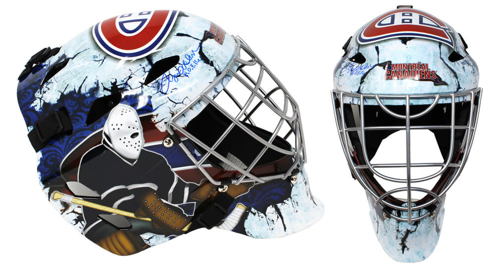 Rogie Vachon Signed Montreal Canadiens Replica Hockey Goalie Mask w/HOF'16 - VACMAS402 - Rogie Vachon Signed Montreal Canadiens Replica Hockey Goalie Mask w/HOF'16 product image