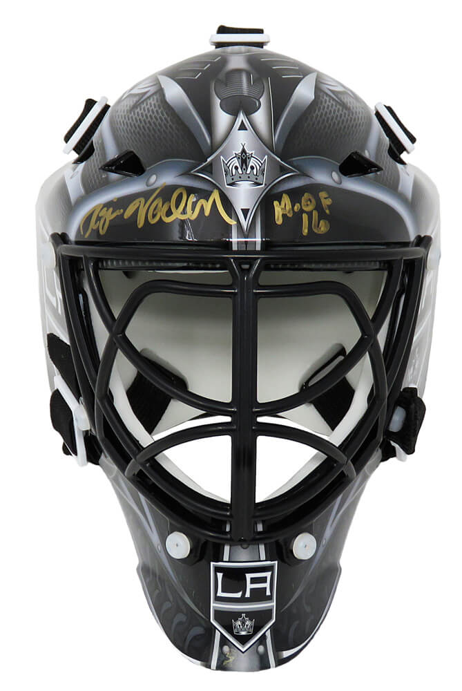 Rogie Vachon Signed Los Angeles Kings Mini Hockey Goalie Mask w/HOF'16 - VACMIN400 - Rogie Vachon Signed Los Angeles Kings Mini Hockey Goalie Mask w/HOF'16 product image