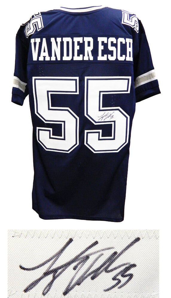 Leighton Vander Esch Signed Navy Custom Football Jersey - VANJRY300 - Leighton Vander Esch Signed Navy Custom Football Jersey product image