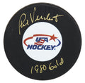 Phil Verchota Signed USA Hockey Logo Hockey Puck w/1980 Gold - VERPUC411 - Phil Verchota Signed USA Hockey Logo Hockey Puck w/1980 Gold product image