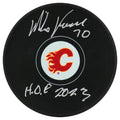 Mike Vernon Signed Calgary Flames Logo Hockey Puck w/HOF 2023 - VERPUC430 - Mike Vernon Signed Calgary Flames Logo Hockey Puck w/HOF 2023 product image